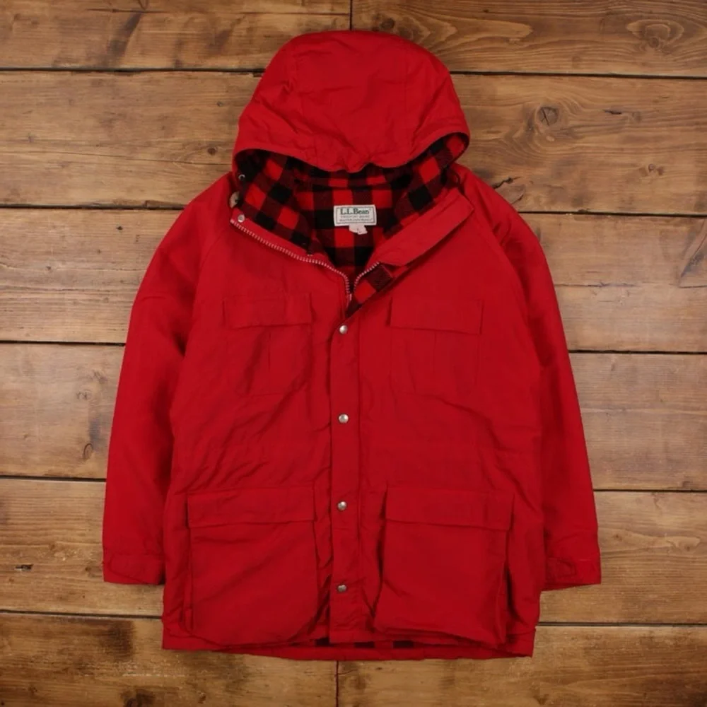L.L. Bean Men's Baxter State Parka Bold Red Large